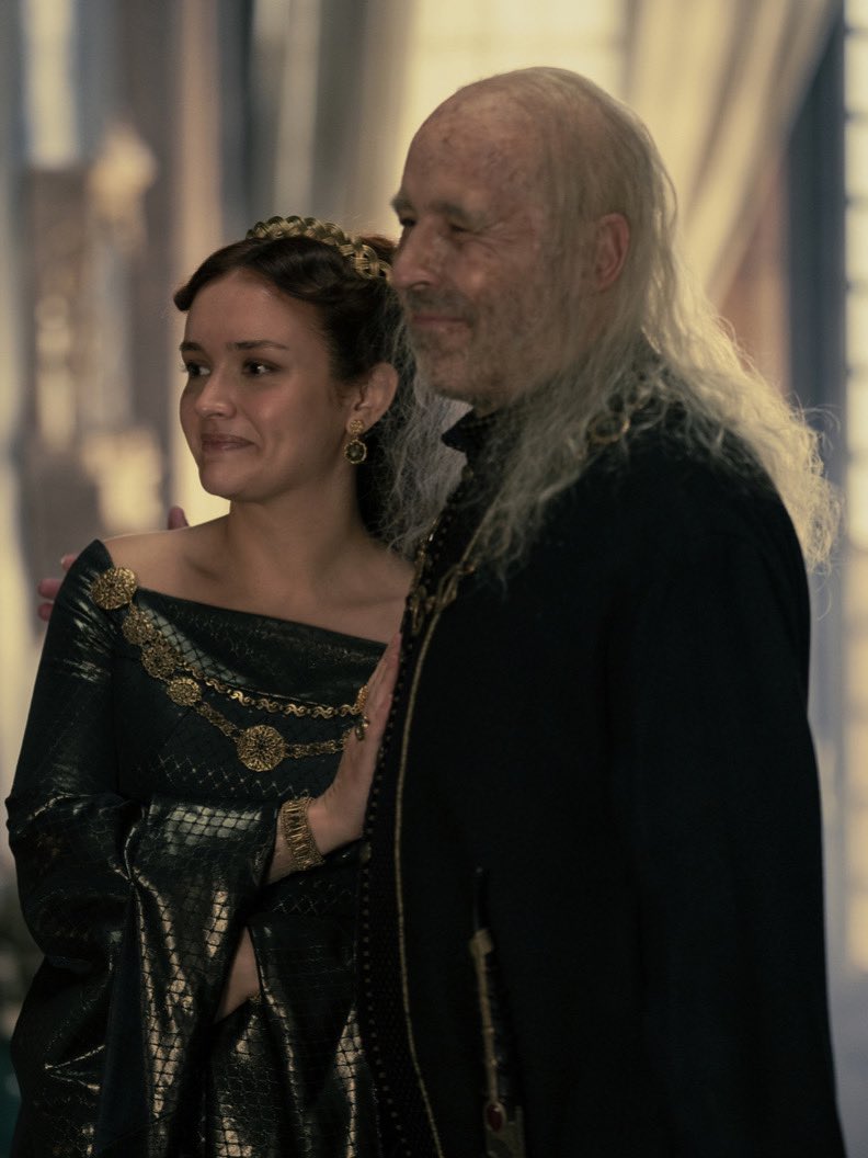 Olivia Cooke and Paddy Considine in episode 6 of #Houseofthedragon