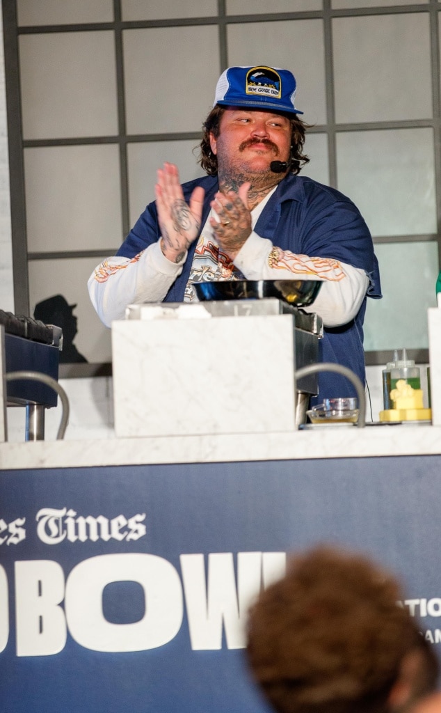 Celebrity Chef Matty Matheson delivers a live cooking demonstration at the L.A Times Food Bowl: Smoked Soiree.