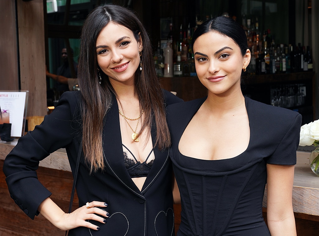 Victoria Justice & Camila Mendes | The actresses look stylish at Netflix and Elle's Celebration of Latinas in Hollywood