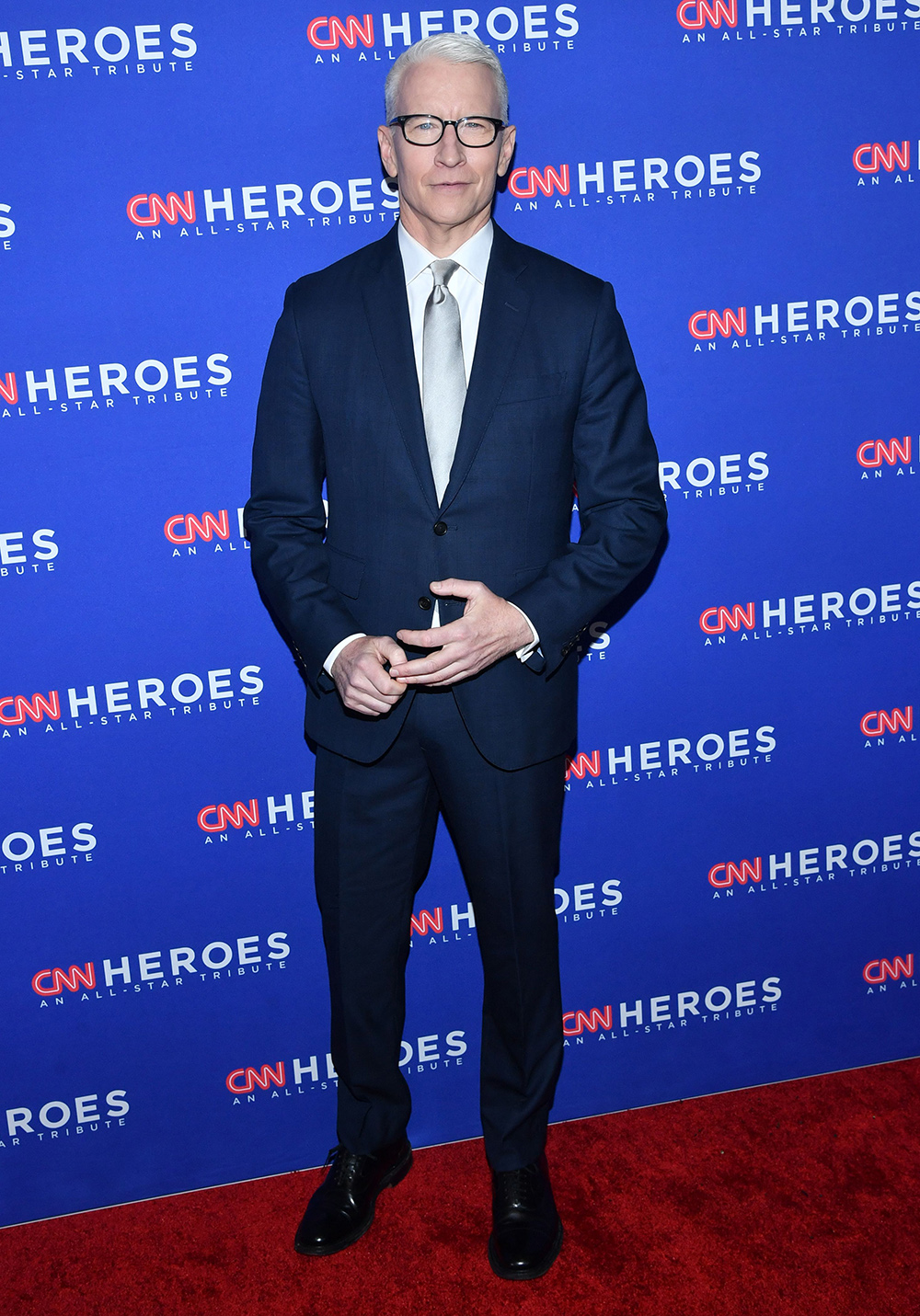 Anderson Cooper was classic during the 2022 CNN Heroes All-Star Tribute. He looked sharp in his navy suit and silver tie.