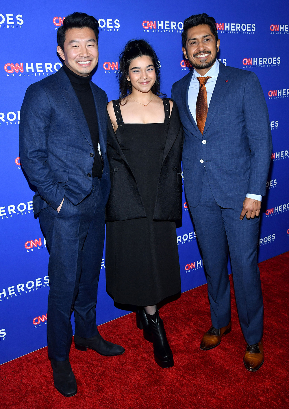 Simu Liu, Iman Vellani and Tenoch Huerta teamed up on the red carpet at the CNN Heroes All-Star. Theyâ€™re all parts of the Marvel Universe