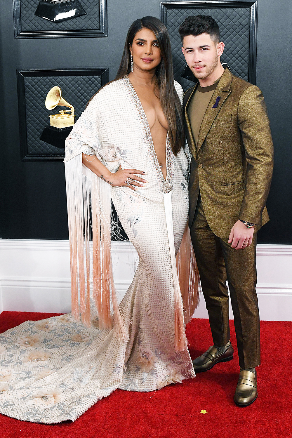 Priyanka Chopra left little to the imagination with her majorly plunging dress at the 2020 Grammys.