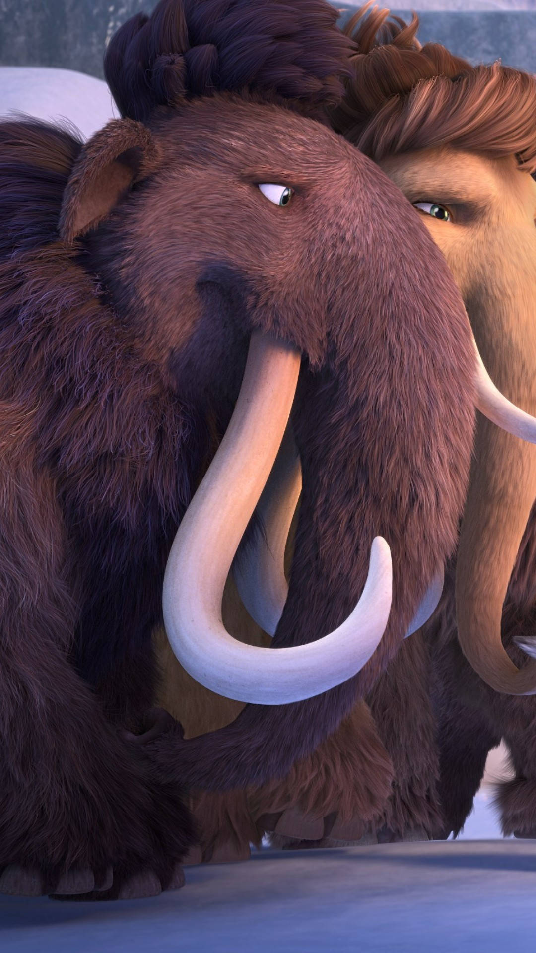 Wallpaper Image Of The Mammoth Couple Manny And Ellie From Ice Age