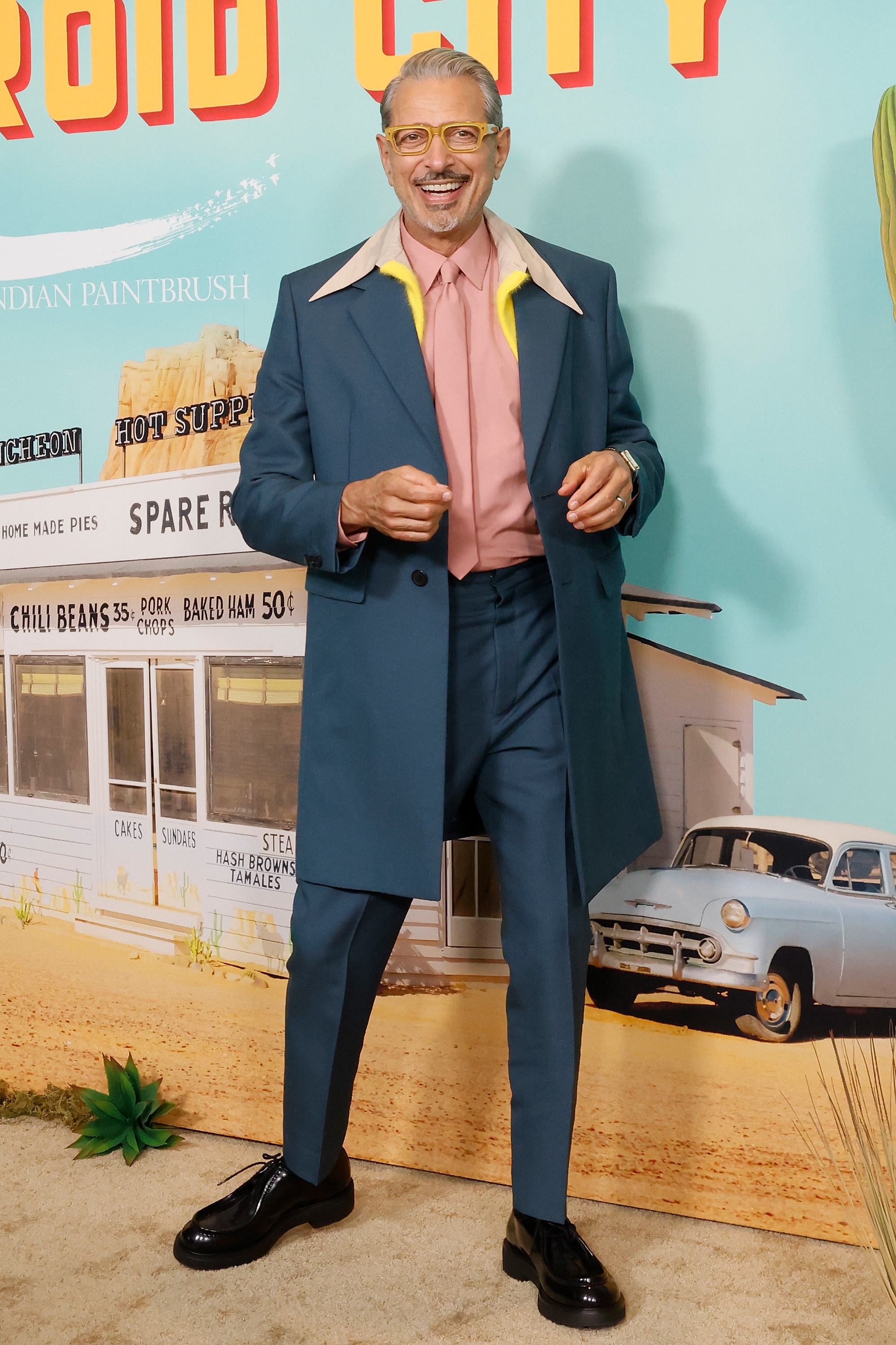 Jeff Goldblum wears Prada at the New York premiere of 