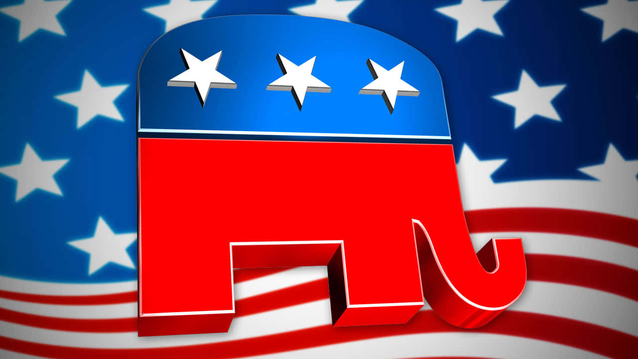 Stars In The Republican Elephant Wallpaper