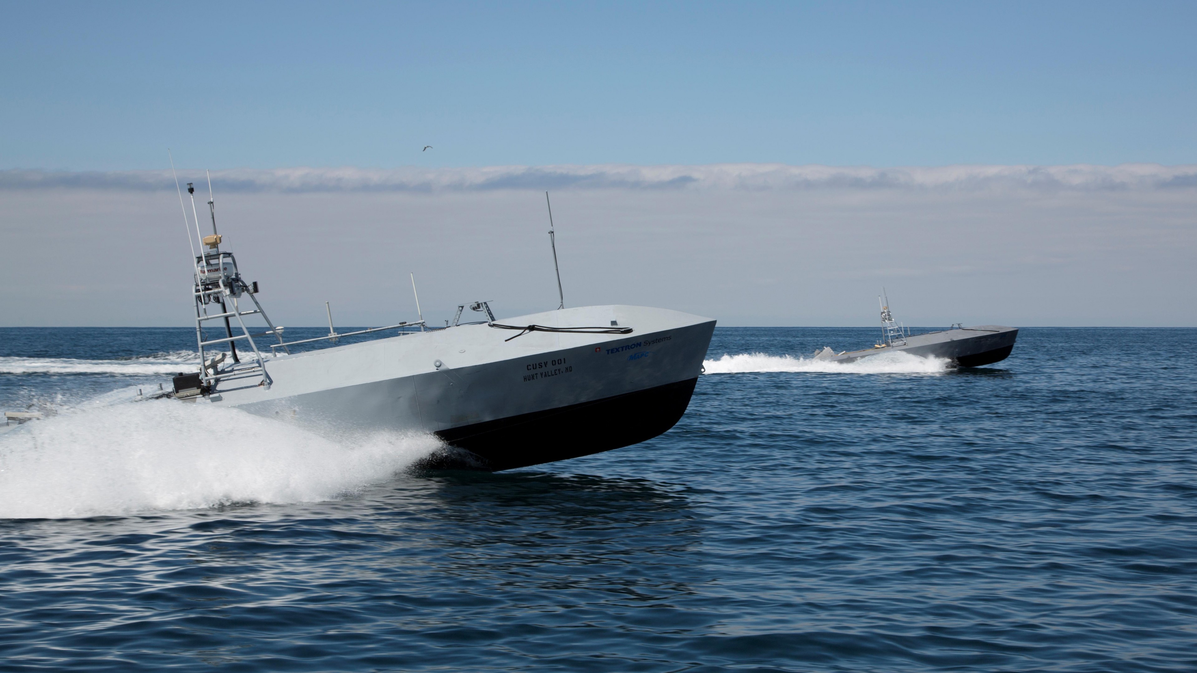 Trident Warrior Fleet class Common Unmanned Surface Vessel CUSV drone sea U.S. Navy