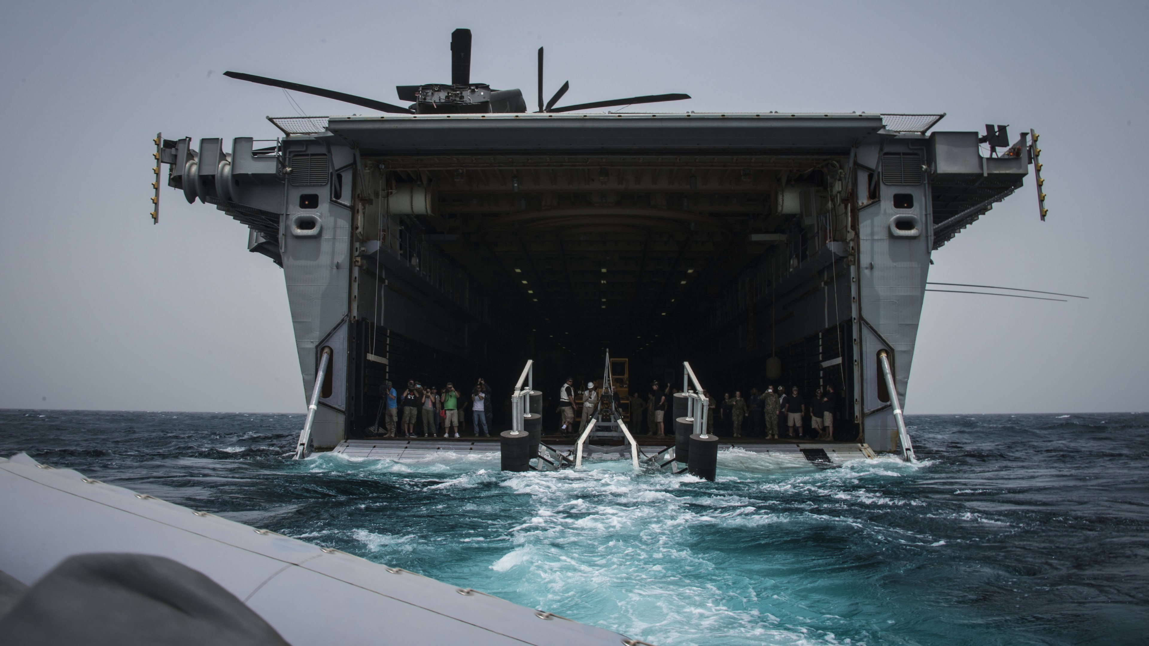 USS Ponce USS Ponce LPD 15 Austin class amphibious transport dock U.S. Navy rescue mission