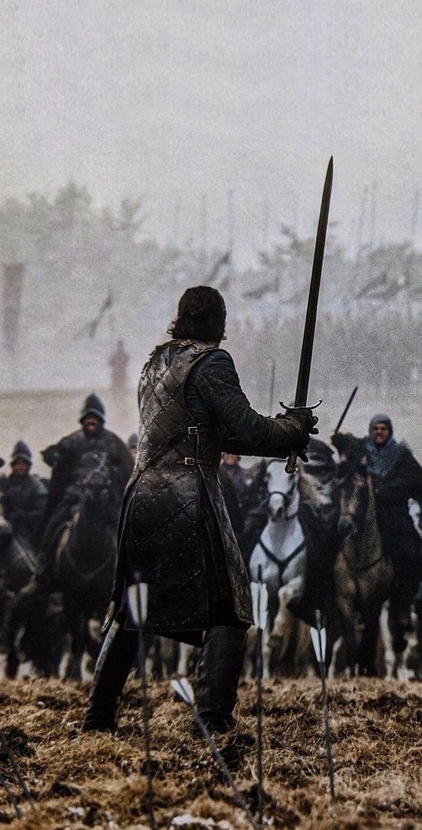 Jon Snow during the Battle of the Bastards phone wallpaper