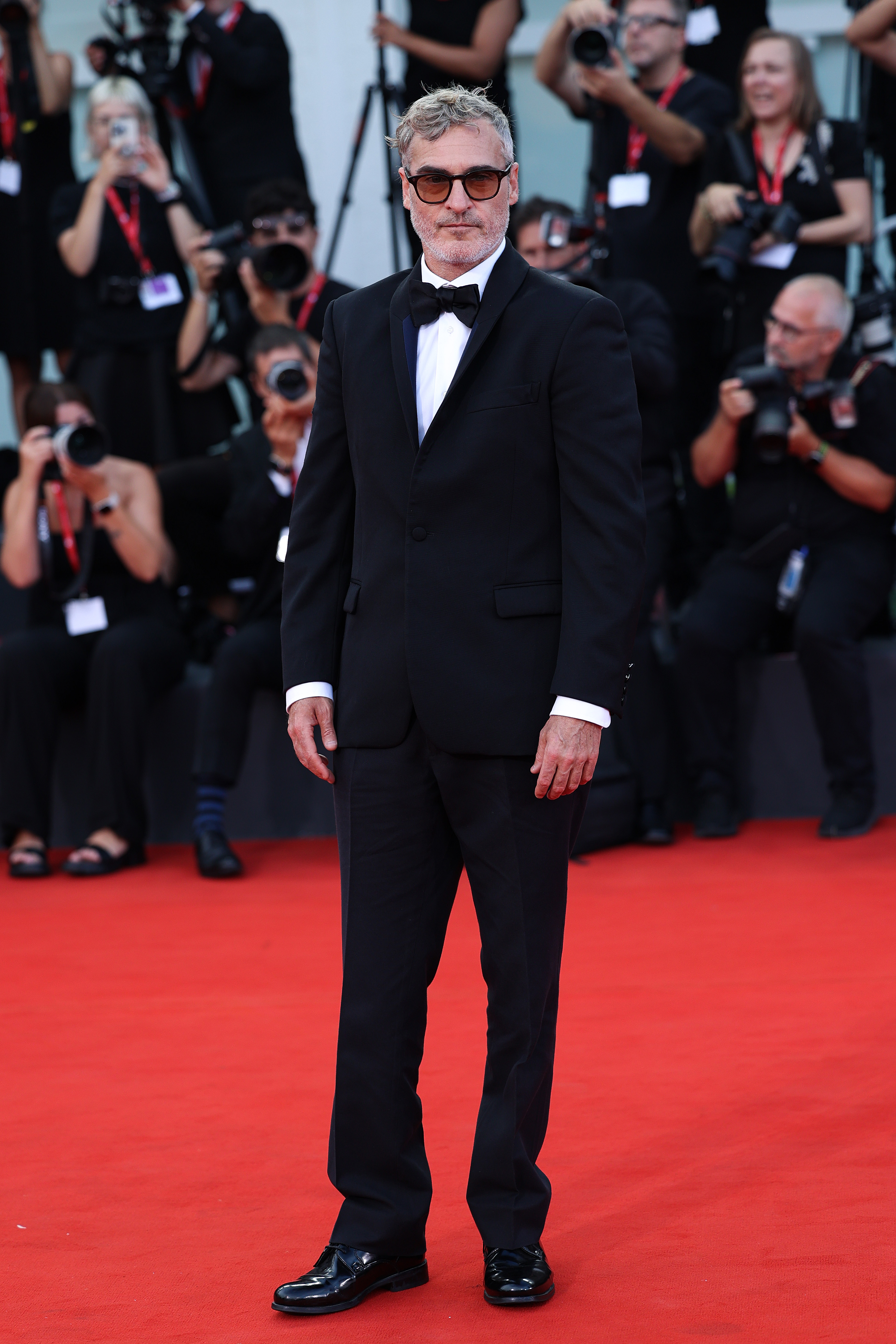 Joaquin Phoenix wears Stella McCartney at the “Joker: Folie à Deux” premiere during the Venice Film Festival 2024.