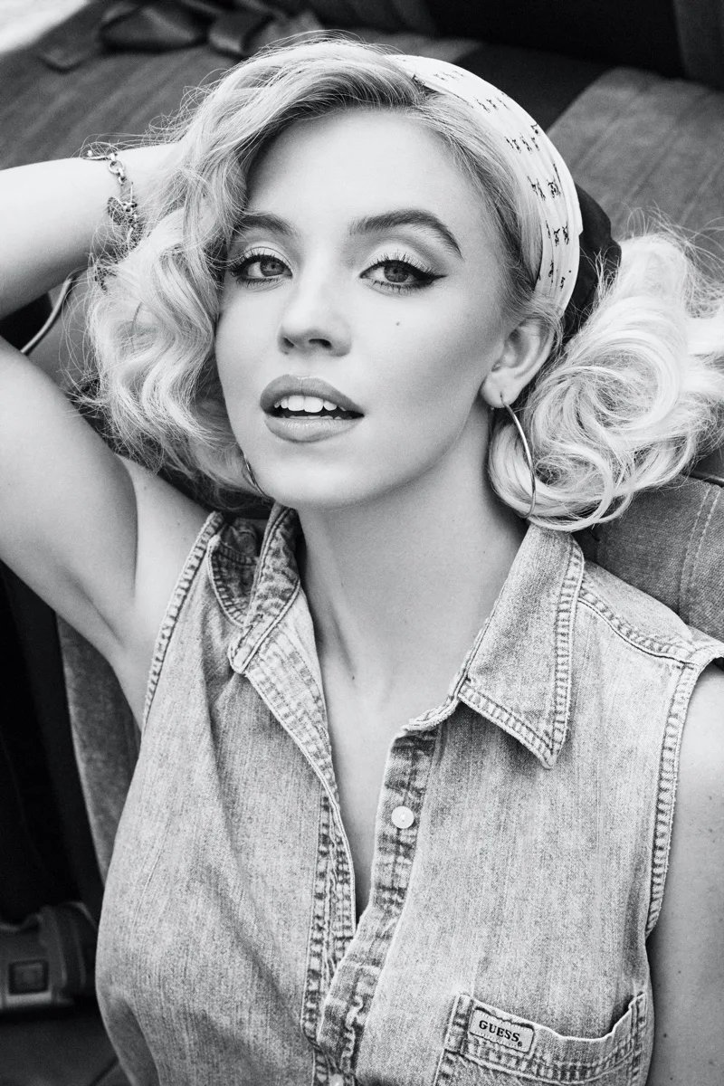Sydney Sweeney Stuns in Vintage-Inspired Guess Denim