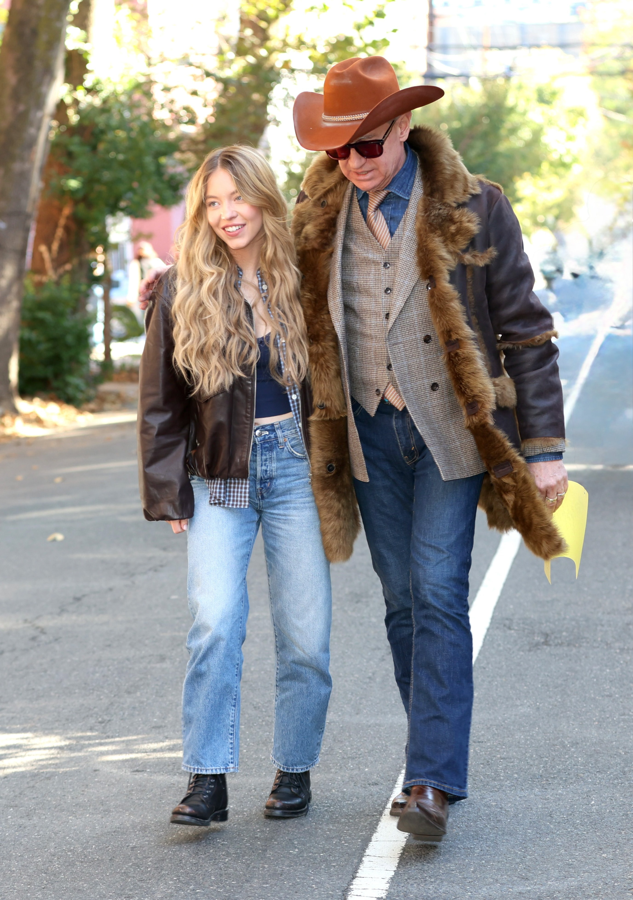 Director Paul Feig and Sydney Sweeney are seen filming at “The Housemaid’s Secret” set in Jersey City, NJ.