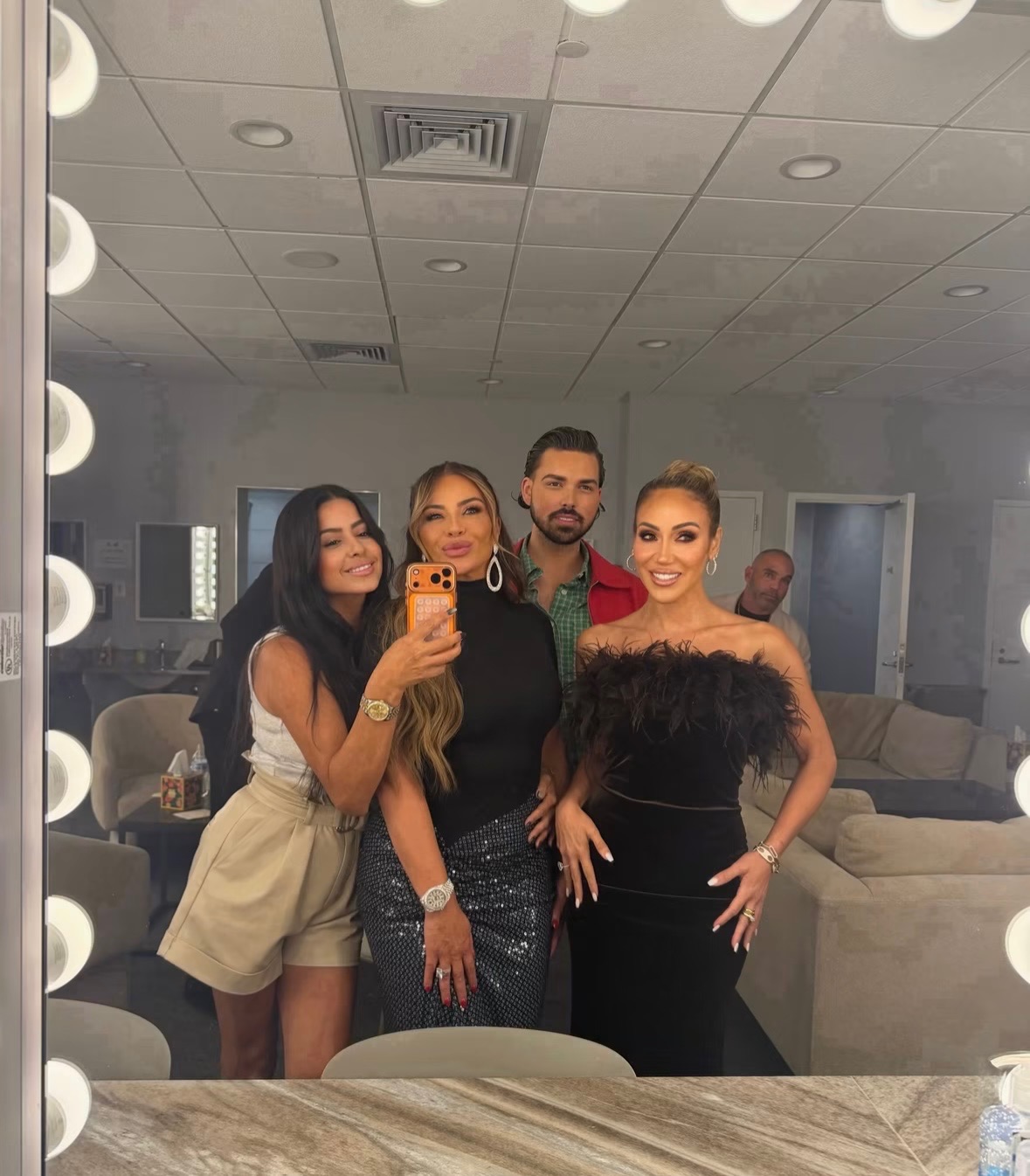 “Real Housewives of New Jersey” stars Dolores Catania and Melissa Gorga hang with celebrity hairstylist Kevin Kelly and celebrity makeup artist Grace Dutches at the Kevin Kelly x Laura Geller Beauty Suite during Bravo Fan Fest weekend in Charleston, South Carolina.
